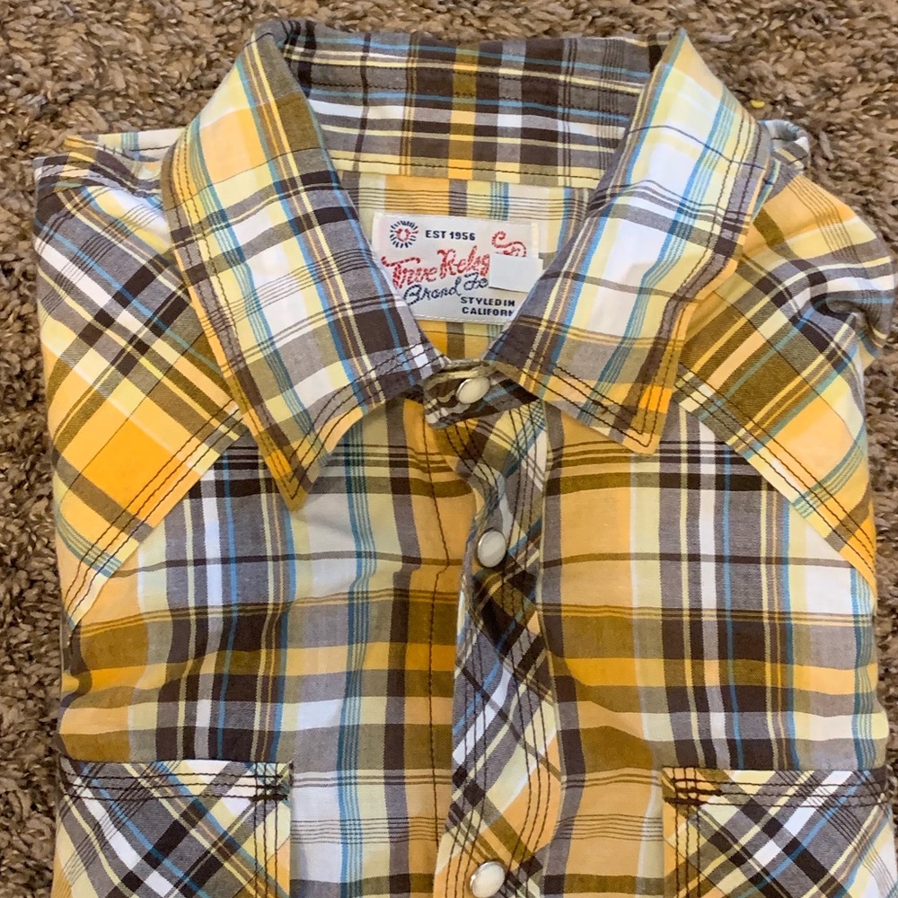 True Religion Yellow Flannel